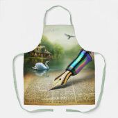 Fantasy Niedlich Pen Lake Swan Schürze (Vorderseite)
