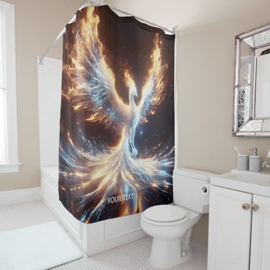 Fantasy Niedlich Phoenix Feuer Reborn Duschvorhang (Beispiel)