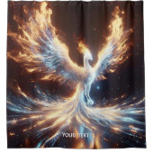 Fantasy Niedlich Phoenix Feuer Reborn Duschvorhang (Vorderseite)