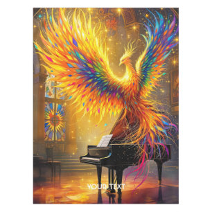 Fantasy Niedlich Phoenix Klavierspiel Tischdecke