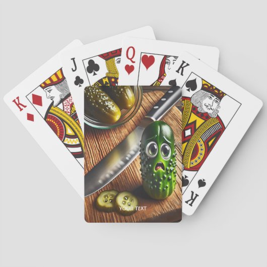 Fantasy Niedlich Pickles Board Jar Spielkarten (Rückseite)