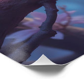 Fantasy Niedlich Pink Kreaturenwald Poster (Ecke)