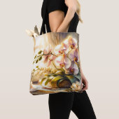 Fantasy Niedlich Pink Orchideen Wasserfarben Tasche (Von Nahem)