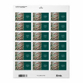 Fantasy Niedlich Pink Snake Sakura Adressaufkleber (Vorne)