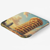 Fantasy Niedlich Pisa Tower Pizza Pappteller (Gewinkelt)