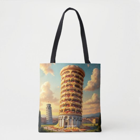 Fantasy Niedlich Pisa Tower Pizza Tasche (Vorderseite)