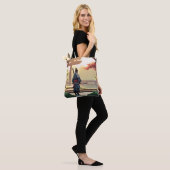 Fantasy Niedlich Pixel Art Samurai Tasche (Am Model)