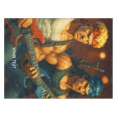 Fantasy Niedlich pixized Rock Band Tischdecke (Vorderseite (Horizontal))