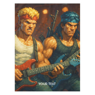 Fantasy Niedlich pixized Rock Band Tischdecke