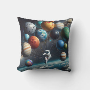 Fantasy Niedlich Planets Space Astronaut Kissen