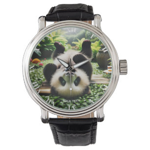Fantasy Niedlich Playful Panda Baby Armbanduhr