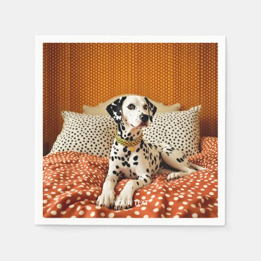 Fantasy Niedlich Polka Dog Dot Serviette (Vorderseite)