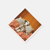 Fantasy Niedlich Polka Dog Dot Serviette (Ecke)
