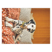 Fantasy Niedlich Polka Dog Dot Tischdecke (Vorderseite (Horizontal))