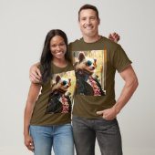 Fantasy Niedlich Possum Leather Jacket T-Shirt (Unisex)