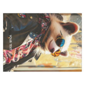 Fantasy Niedlich Possum Leather Jacket Tischdecke (Vorderseite (Horizontal))