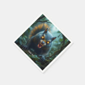 Fantasy Niedlich prähistorisches Eichhörnchen Serviette (Ecke)