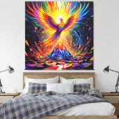 Fantasy Niedlich Prism Phoenix Aufstieg Leinwanddruck (Insitu (Schlafzimmer))