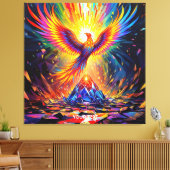 Fantasy Niedlich Prism Phoenix Aufstieg Leinwanddruck (Insitu (Wohnzimmer))