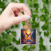 Fantasy Niedlich Prism Phoenix Aufstieg Schlüsselanhänger (Hand)
