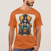 Fantasy Niedlich Punk Graffiti Throne T-Shirt (Vorderseite)