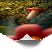 Fantasy niedlich Puppy Art Poster (Ecke)