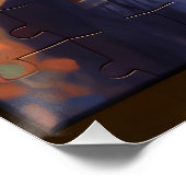 Fantasy Niedlich Puzzle Girl Blume Poster (Ecke)