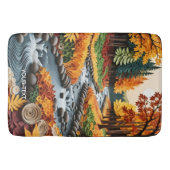 Fantasy Niedlich Quillfall Landschaft Badematte (Vorderseite)