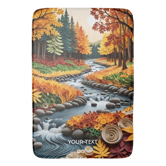 Fantasy Niedlich Quillfall Landschaft Badematte (Vorderseite Vertikal)
