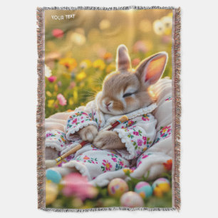 Fantasy Niedlich Rabbit Painter Blume Decke