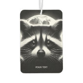 Fantasy Niedlich Racoon Face Moon Autolufterfrischer (Rückseite)