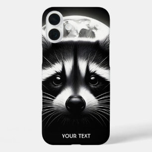 Fantasy Niedlich Racoon Face Moon iPhone 16 Plus Hülle