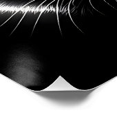 Fantasy Niedlich Racoon Face Moon Poster (Ecke)