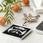 Fantasy Niedlich Racoon Face Moon Schlüsselanhänger (Seite)