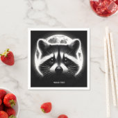 Fantasy Niedlich Racoon Face Moon Serviette (Beispiel)