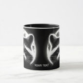 Fantasy Niedlich Racoon Face Moon Tasse (Zentrum)