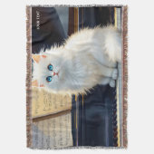 Fantasy Niedlich Ragdoll Chat Auf Piano Decke (Vorderseite Vertikal)