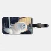 Fantasy Niedlich Ragdoll Chat Auf Piano Gepäckanhänger (Rückseite horizontal)
