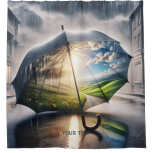 Fantasy Niedlich Rain Umbrella Sun Duschvorhang