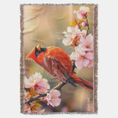 Fantasy Niedlich Red Bird Cherry Decke (Vorderseite Vertikal)