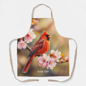 Fantasy Niedlich Red Bird Cherry Schürze (Vorderseite)