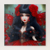 Fantasy Niedlich Red Faicess Princess Puzzle (Vertikal)