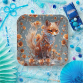 Fantasy Niedlich Red Glass Fox Pappteller (Party)