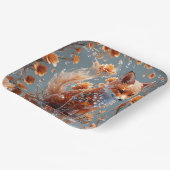 Fantasy Niedlich Red Glass Fox Pappteller (Gewinkelt)