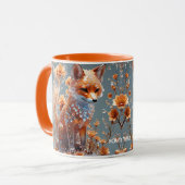 Fantasy Niedlich Red Glass Fox Tasse (Vorderseite Links)