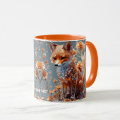 Fantasy Niedlich Red Glass Fox Tasse (VorderseiteRechts)