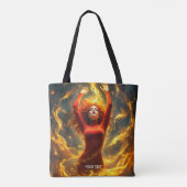 Fantasy Niedlich Red Lay Dire Tasche (Rückseite)