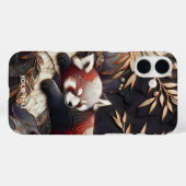 Fantasy Niedlich Red Panda Art Case-Mate iPhone Hülle (Rückseite (Horizontal))