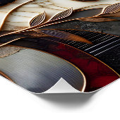 Fantasy Niedlich Red Panda Art Poster (Ecke)