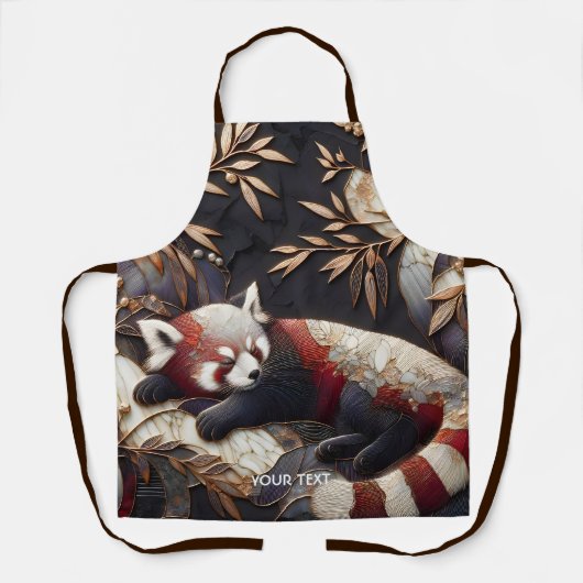 Fantasy Niedlich Red Panda Art Schürze (Vorderseite)